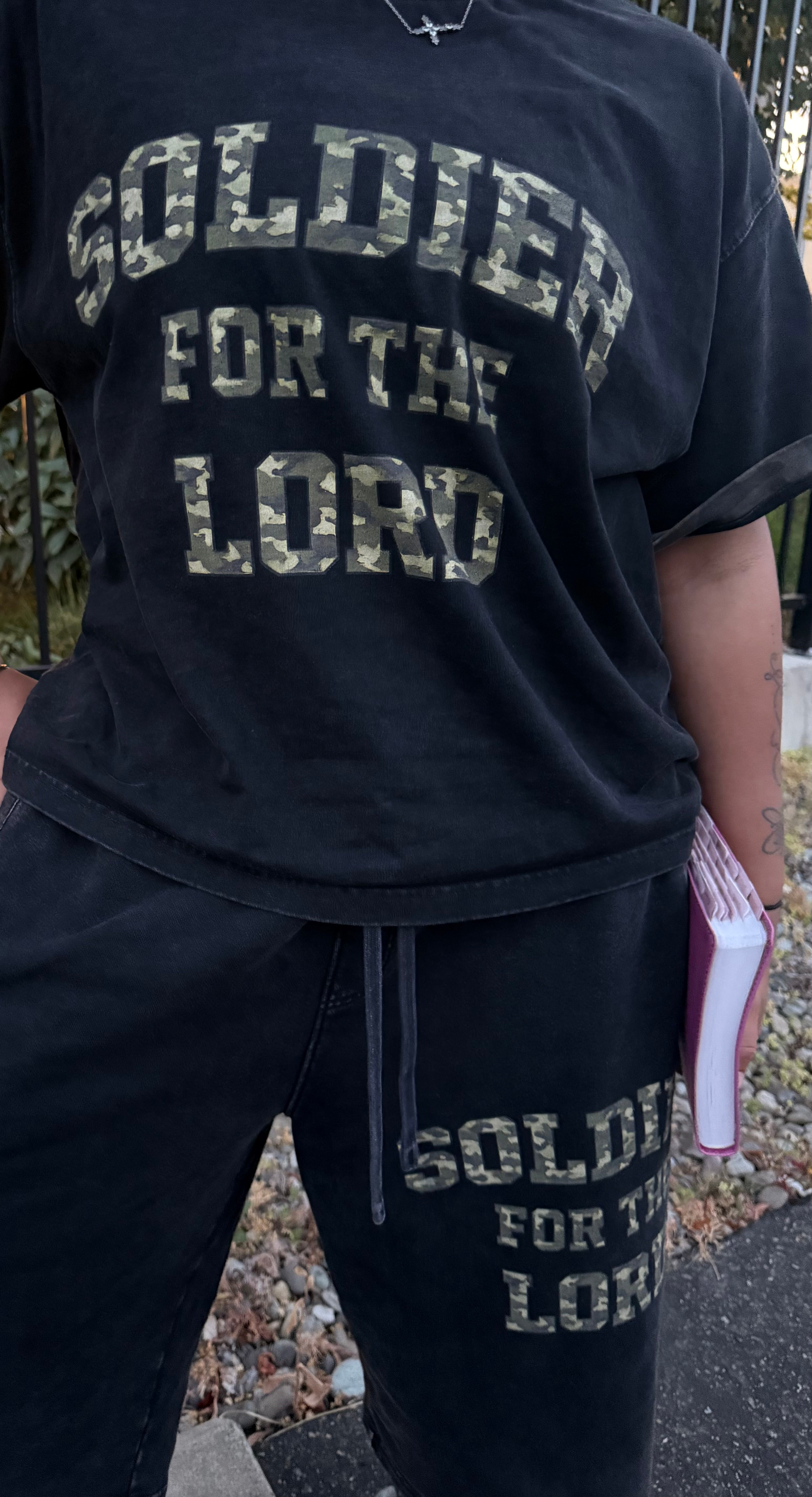 “Soldier For The Lord” Boxy Panel T-Shirt